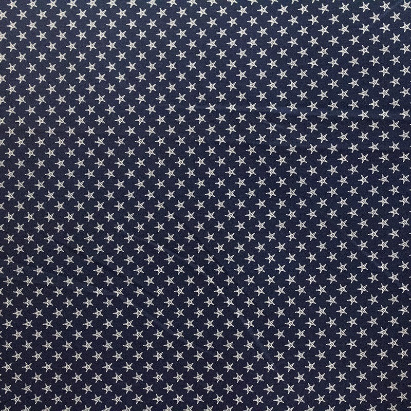 Tecido Camisa Estrelas Branco - Ribes y Casals