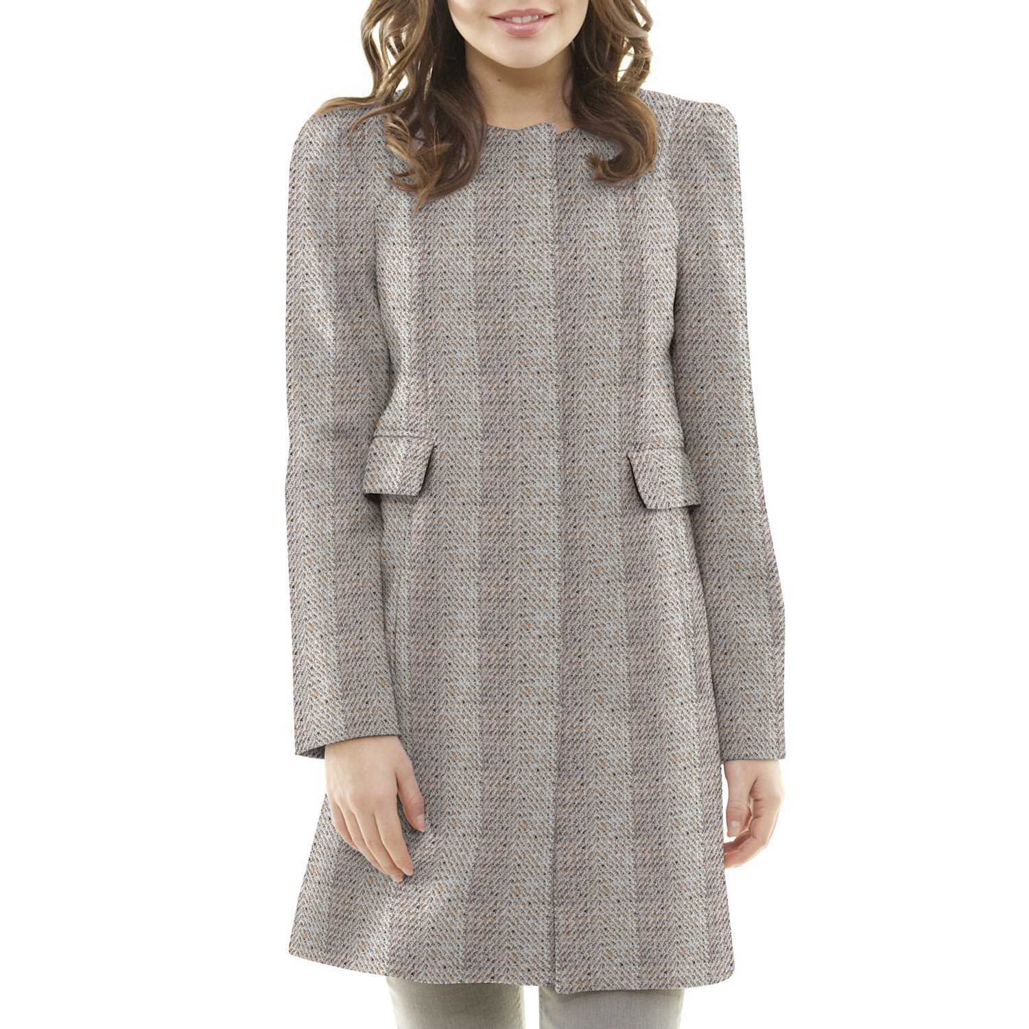 Tela Cheviot Espiga Camel - Ribes y Casals