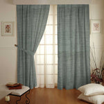 Tecido Cortina Linho Chumbo Verde - Ribes y Casals