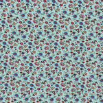 Tecido Crepe Estampado Flor Pequena Oriental Verde - Ribes y Casals