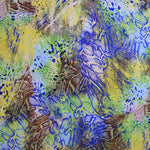 Tecido Crepe Estampado Cobra Azul - Ribes y Casals