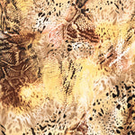 Tecido Crepe Estampado Cobra Camel - Ribes y Casals