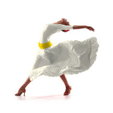 Tecido Crepe Bola Amarelo 7 mm - Ribes y Casals