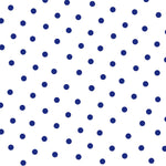 Tecido Crepe Bola Azul Escuro 7 mm - Ribes y Casals