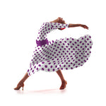 Tecido Crepe Bola Cíclame 3,5 cm - Ribes y Casals