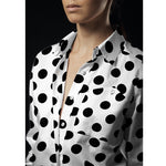 Tecido Crepe Bola Preto  3,5 cm - Ribes y Casals