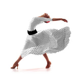 Tecido Crepe Bola Preto 7 mm - Ribes y Casals