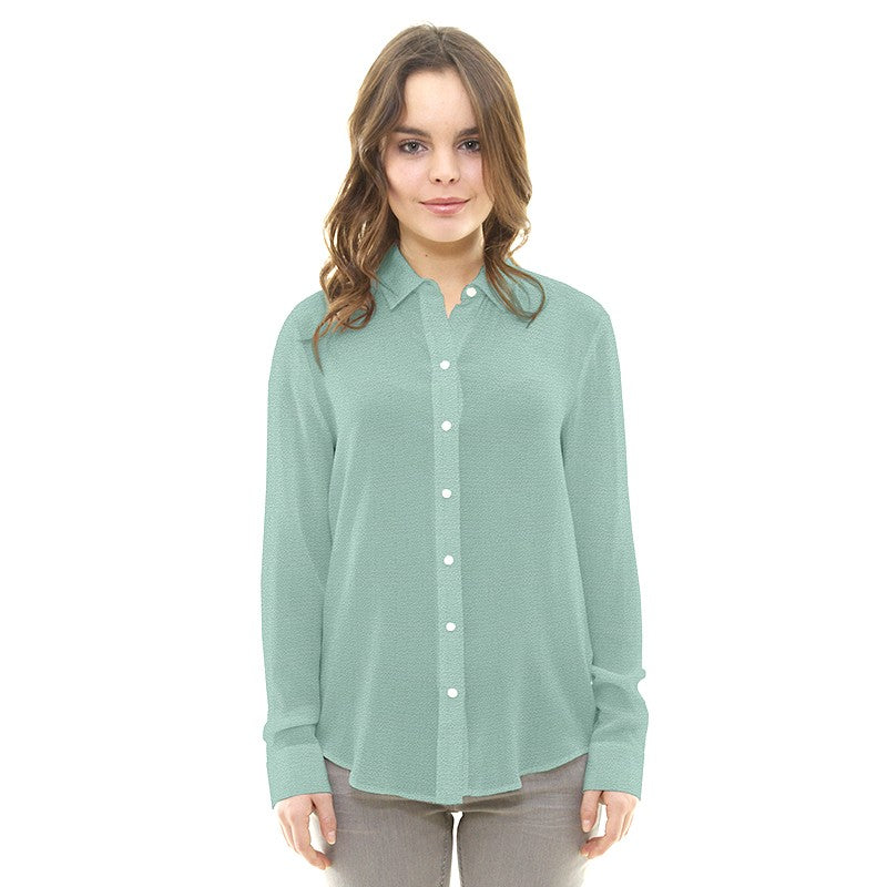 Tecido Crepe Marroquino Aquamarine - Ribes y Casals