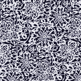 Tecido Crepe Marroquino Floral Marinho - Ribes y Casals