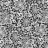 Tecido Crepe Marroquino Floral Preto - Ribes y Casals