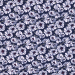 Tecido Crepe Marroquino Margaridas Branco - Ribes y Casals