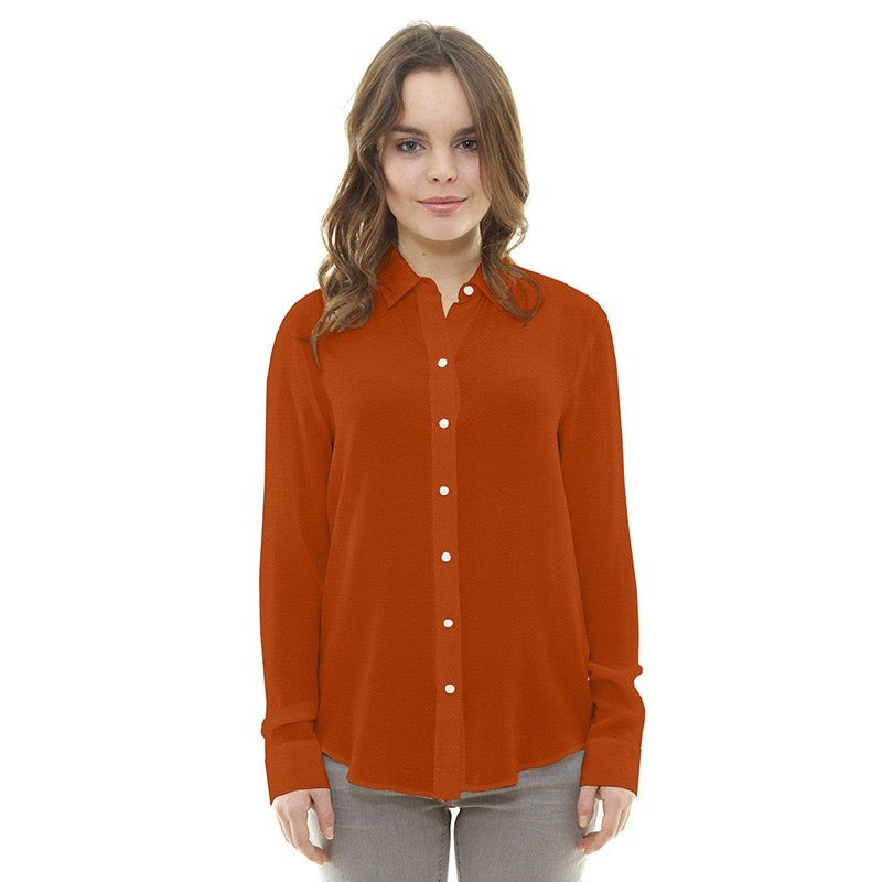 Tecido Crepe Marroquino Laranja Fluorescente - Ribes y Casals