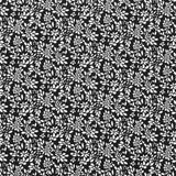 Tecido Crepe Marroquino Pétalas Preto - Ribes y Casals