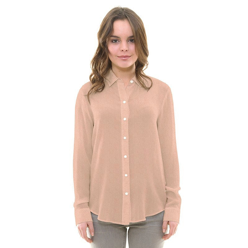 Tecido Crepe Marroquino Salmão - Ribes y Casals