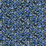 Tecido Crepe Marroquino Tropical Azul - Ribes y Casals