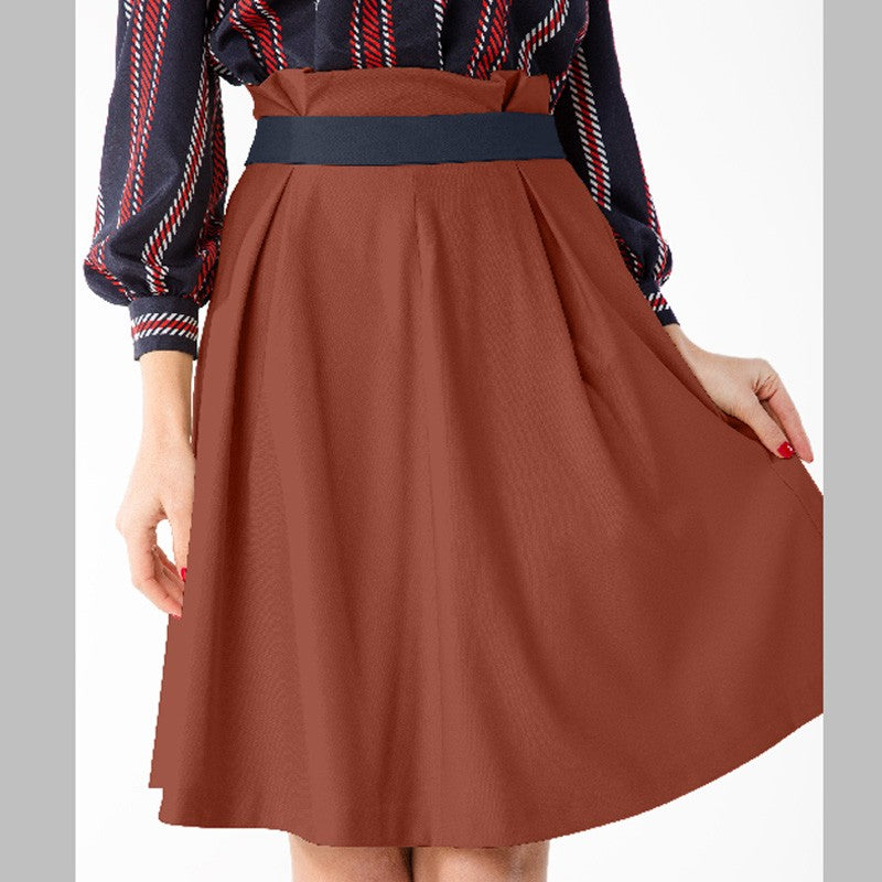 Tecido Crepe Empoado Mate Cor-de-tijolo - Ribes y Casals