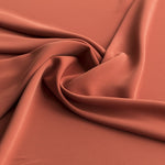 Tecido Crepe Empoado Mate Cor-de-tijolo - Ribes y Casals