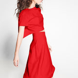 Tecido Crepe Vermelho - Ribes y Casals