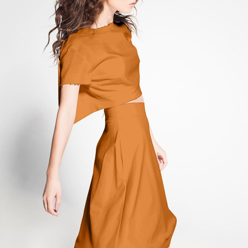 Tecido Crepe Vermelho Coral - Ribes y Casals