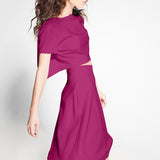 Tecido Crepe Rosa Forte - Ribes y Casals