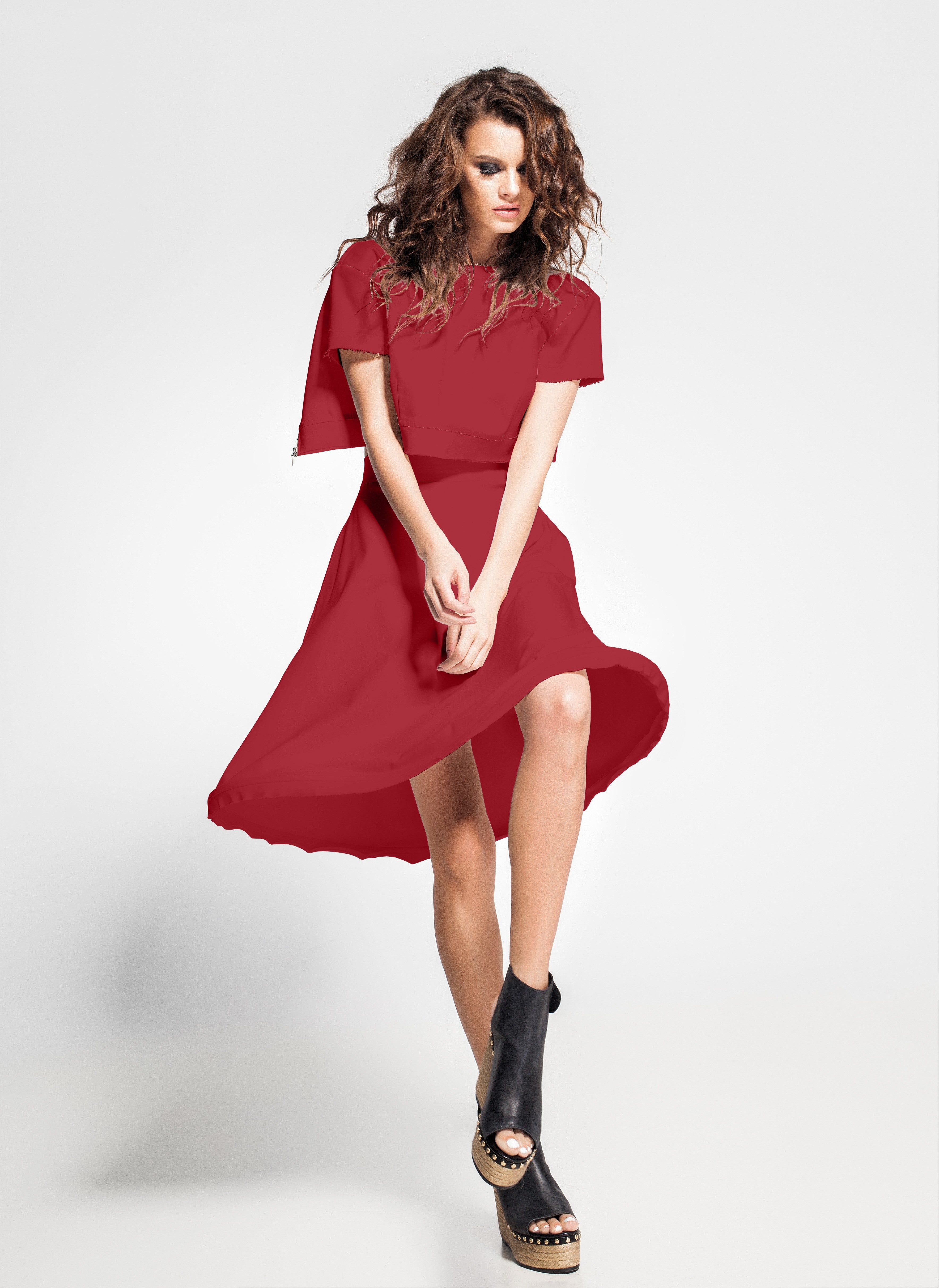 Tecido Crepe Grená - Ribes y Casals