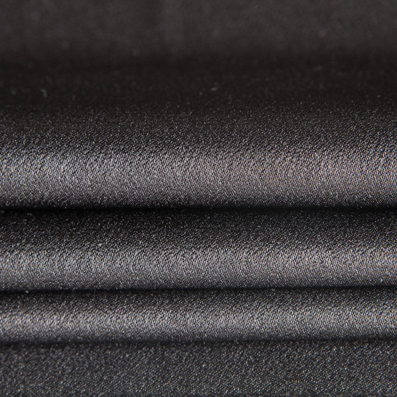 Tecido Crepe Acetinado Preto - Ribes y Casals