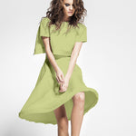 Tecido Crepe Verde Pistache - Ribes y Casals