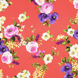 Retal Tela Crepe Zambra Coral 80x145cm - Ribes y Casals