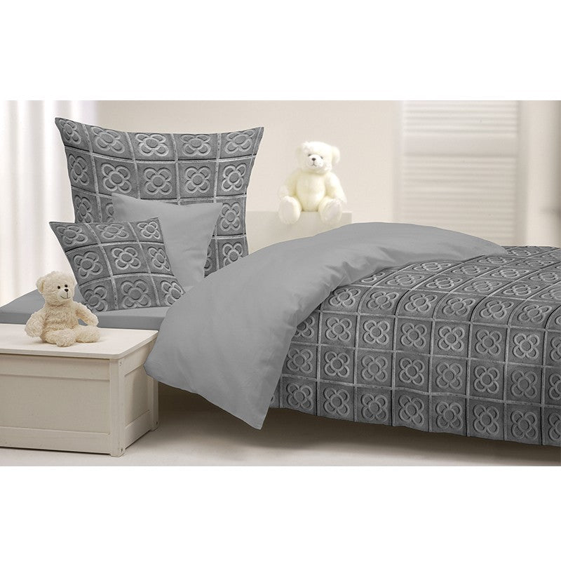 Tecido de Algodão Calçadas Barcelona Cinzento - Ribes y Casals