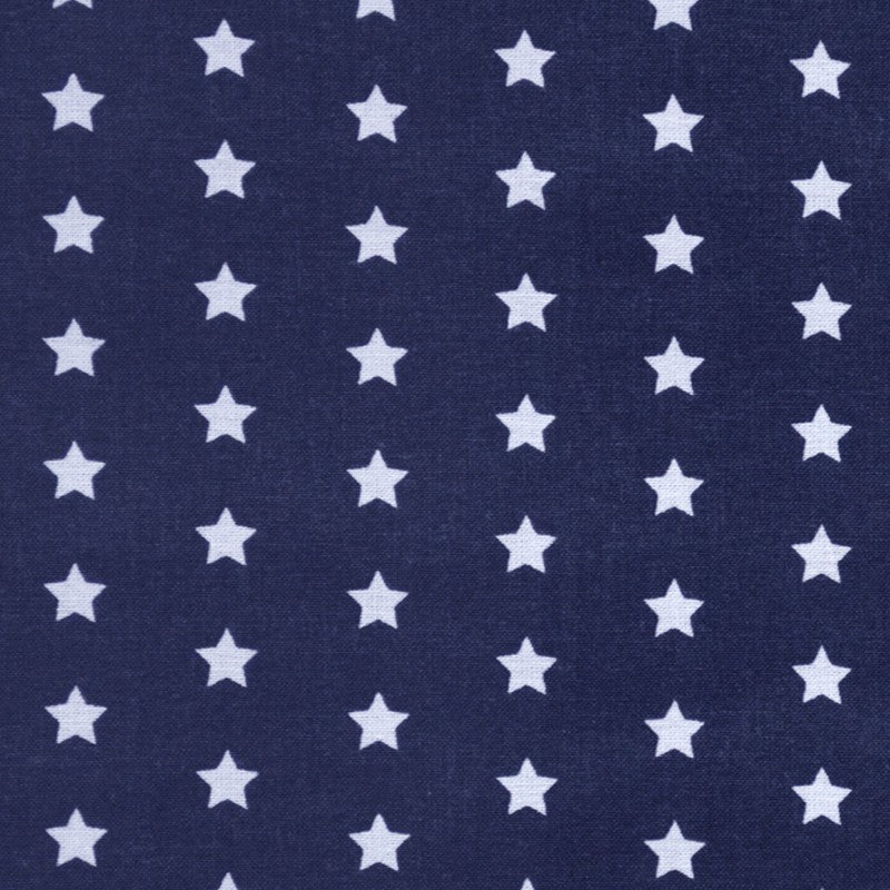 Tecido de Algodão Estrelas Fundo Azul - Ribes y Casals