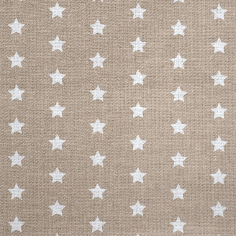 Tecido de Algodão Estrelas Fundo Camel - Ribes y Casals