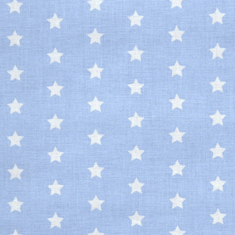 Tecido de Algodão Estrelas Fundo Azul-celeste - Ribes y Casals