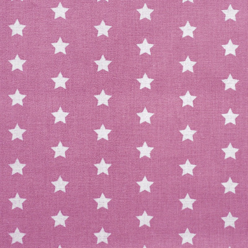 Tecido de Algodão Estrelas Fundo Rosa - Ribes y Casals