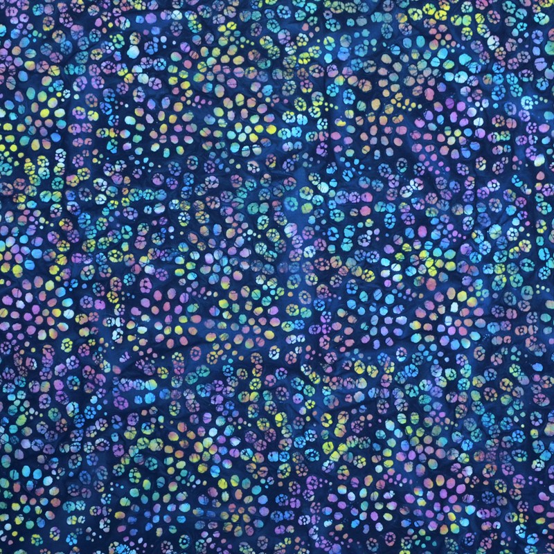 Tecido de Algodão Tie Dye Azul Marinho - Ribes y Casals
