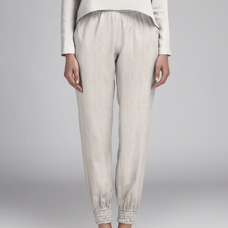 Tecido de Linho Oxford Bege - Ribes y Casals