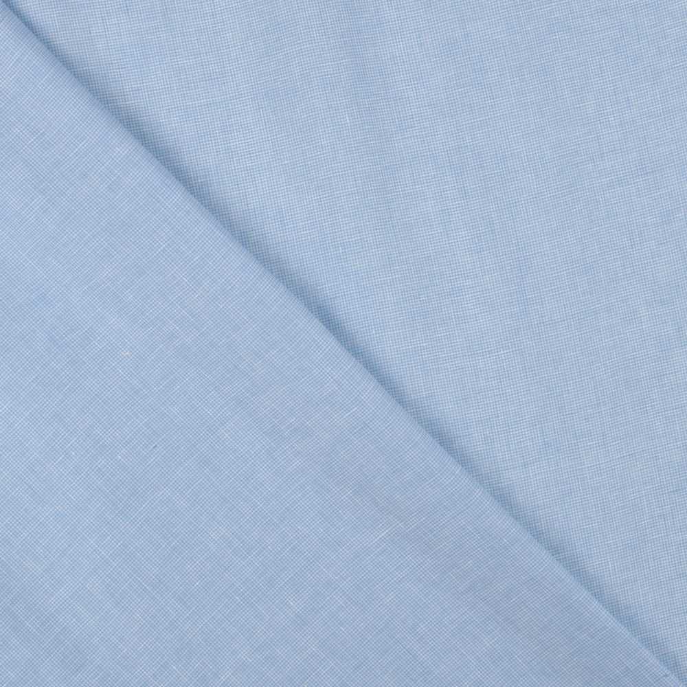 Tecido de Linho Pied de Poule Azul Celeste - Ribes y Casals