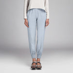 Tecido de Linho Pied de Poule Azul Celeste - Ribes y Casals