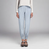 Tecido de Linho Pied de Poule Azul Celeste - Ribes y Casals