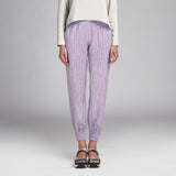 Tecido de Linho Listras Lilás - Ribes y Casals