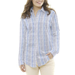 Tecido de Linho Soft Azul - Ribes y Casals