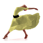 Tecido Polka Dot Cetim Amarelo Pálido - Ribes y Casals