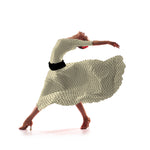 Tecido Polka Dot Cetim Cru - Ribes y Casals