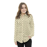 Tecido Polka Dot Cetim Cru - Ribes y Casals