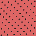 Tecido Polka Dot Cetim Laranja - Ribes y Casals