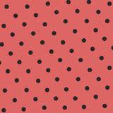 Tecido Polka Dot Cetim Laranja - Ribes y Casals