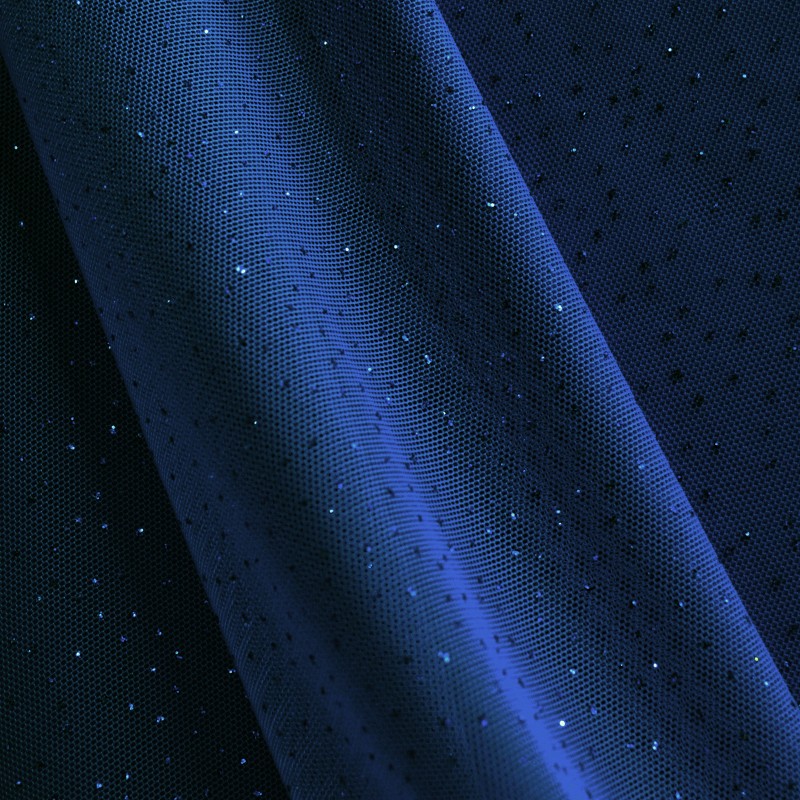 Tecido de Tule Brilhos Azulão - Ribes y Casals