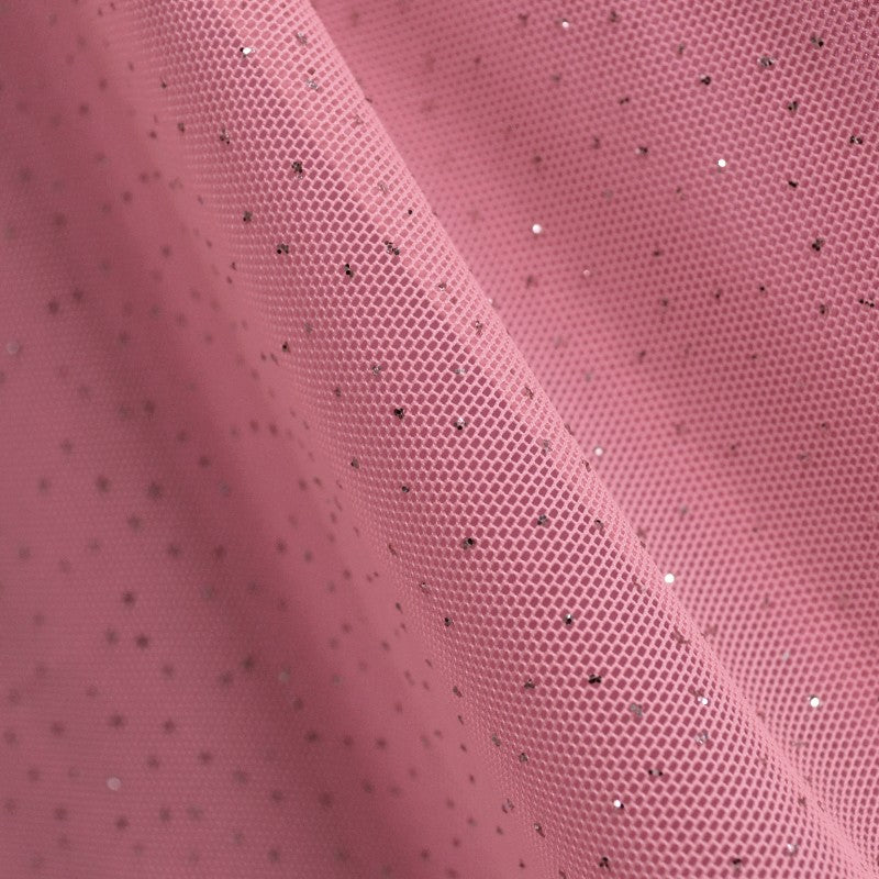 Tecido de Tule Brilhos Coral - Ribes y Casals
