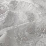 Tecido Renda Folha Dobrável Branco - Ribes y Casals