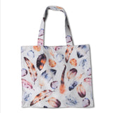 Tecido Estampado Algodão Plumas Cru - Ribes y Casals