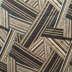 Tecido Estampado Cetim Mate Bayadere Azul - Ribes y Casals